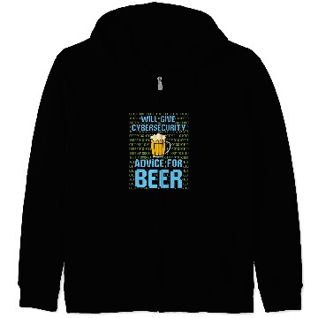 Discover Security System Computer Programmer Cybersecurity Zip Hoodies
