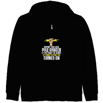 Discover Lineman Dads Support Your Local Pole Dancer Lineman Zip Hoodies