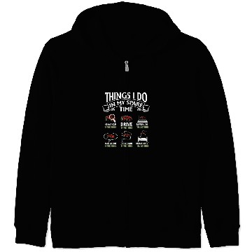 Discover Tractor driving Things I do in my Spare time Farmer Tractor Barn Cattle Zip Hoodies