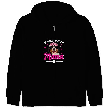 Discover Cute Bernese Mountain Mama Dog Mom Mommy Mothers Day Zip Hoodies