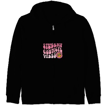 Discover Groovy Student Council Vibes School Student Teacher Zip Hoodies