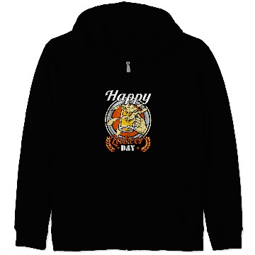 Discover Funny Happy Labeer Day Labor Day Drink Beer Worker Employee Zip Hoodies