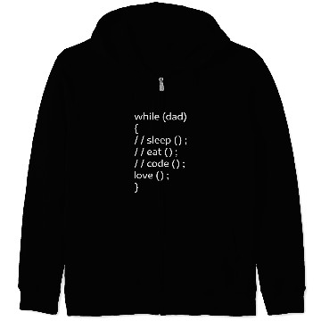 Discover While Dad Sleep Eat Code Love Programmer Programming Coder Zip Hoodies