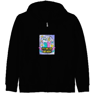 Discover Lab Week Laboratory Tech 90s Theme Technologist Scientist Zip Hoodies