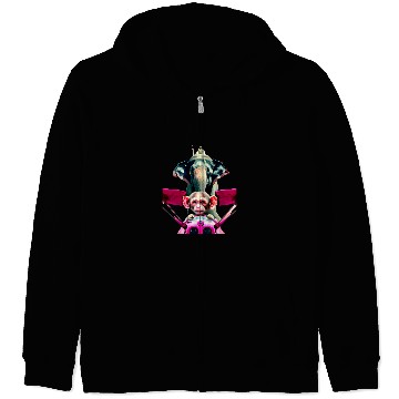 Discover Elephant monkey pop art funny aircraft airplane pilot monkey Zip Hoodies