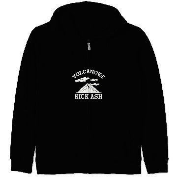 Discover Volcanoes Kick Ash 4 Zip Hoodies