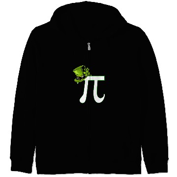 Discover Pi Day 314 Math Geek Teacher Student St Patricks Pi Day Zip Hoodies