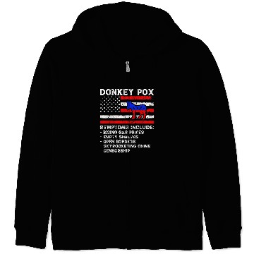 Discover Donkey Pox Symptoms  The Disease Killing America Biden 21 Zip Hoodies