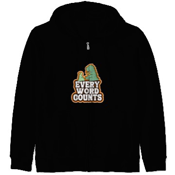 Discover Every Word Counts Speech Language Pathologist Speech Therapy Zip Hoodies