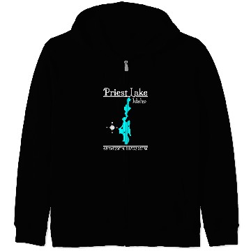 Discover Priest Lake Idaho Zip Hoodies
