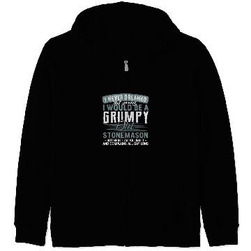 Discover Stonemason Grumpy and Old Zip Hoodies