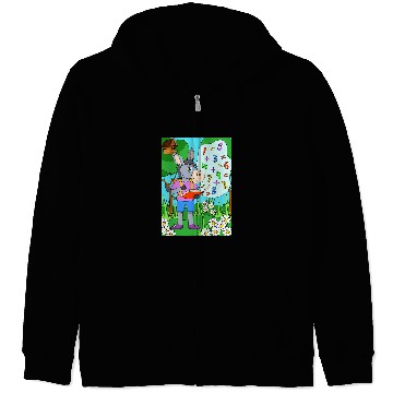 Discover Donkey reading a math book Zip Hoodies