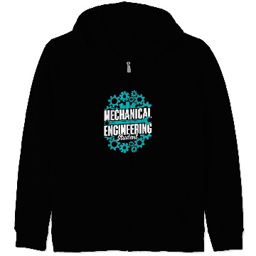 Discover Mechanical Engineering Student Graduate Mechanical Engineer Zip Hoodies