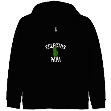 Discover Eclectus Papa Parrot Bird Macaw Zip Hoodies