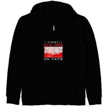 Discover First Postal Worker on Mars Mailman Red Planet 2 Zip Hoodies