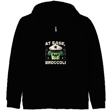 Discover At Ease Broccoli Funny Graphic Tees 1 Zip Hoodies