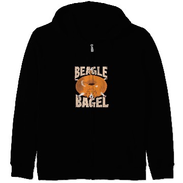 Discover Beagle Bagel Dog Owner Animal Lover Veterinarian Zip Hoodies