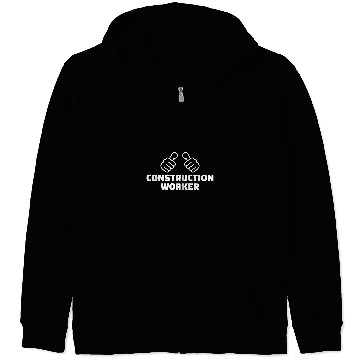 Discover Construction worker Zip Hoodies