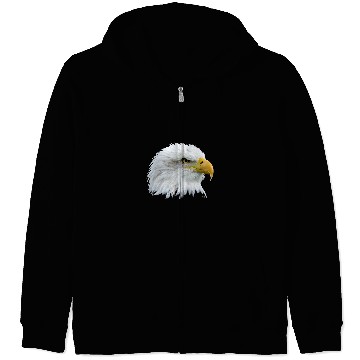 Discover Falconry White Head Eagle Zip Hoodies