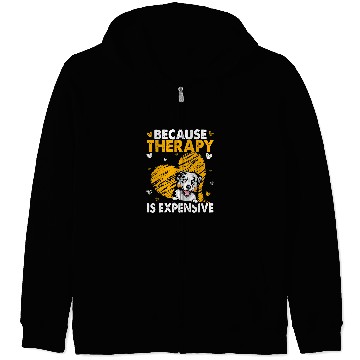 Discover Because Therapy Is Expensive Australian Shepherd Gift Zip Hoodies