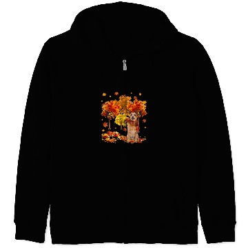 Discover Its Fall Yall Cute Australian Cattle Autumn Tree Fall Leaves 1 Zip Hoodies