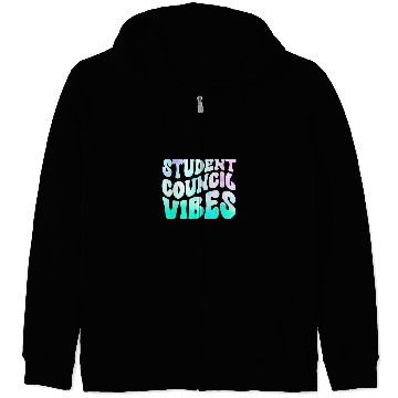 Discover Student Council Vibes Zip Hoodies