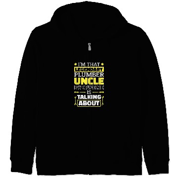 Discover Plumbing Uncle Design for Plumber Worker Zip Hoodies