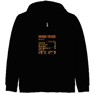 Discover Banana Pudding Nutrition Facts Thanksgiving Vintage Zip Hoodies