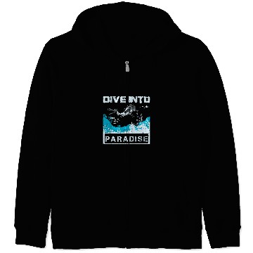 Discover Dive into Paradise Zip Hoodies