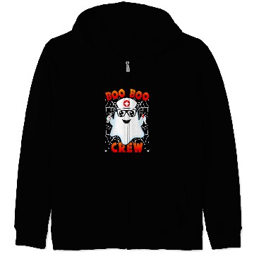 Discover Groovy Boo Boo Crew nurses Funny Halloween nurses Zip Hoodies
