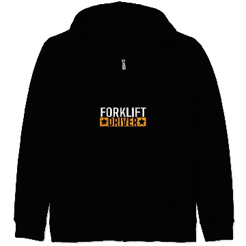Discover Forklift Driver Certified Forklift Operator Forklifting Mens Zip Hoodies