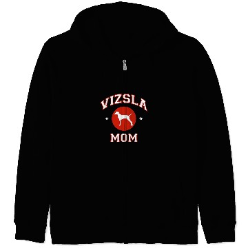 Discover Dog Vizsla Mom Zip Hoodies