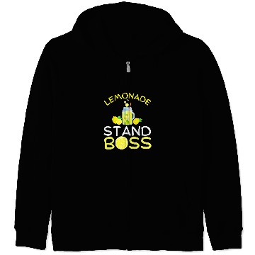 Discover Funny Lemonade Stand Boss Lemon Juice Business Summer Drink Zip Hoodies