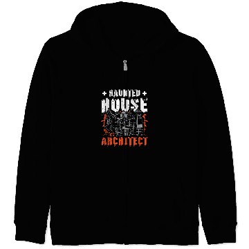 Discover Haunted Mansion House Architect Haunted Mansion Decorator Zip Hoodies
