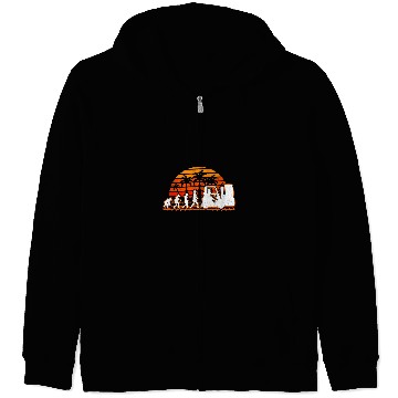 Discover Forklift Driver Evolution Retro Zip Hoodies