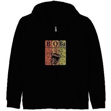 Discover Boba Tea Periodic Table Elements Bubble Tea Lover Nerd 6 Zip Hoodies