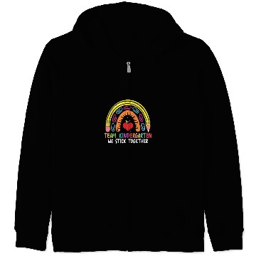 Discover Team Kindergarten First Day Back To School Teacher Student Zip Hoodies