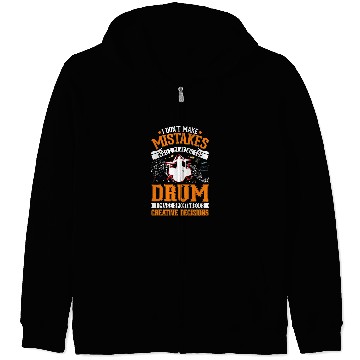 Discover Drums Drummer Creative Decisions Drum Sticks Drummer 43 Drums Zip Hoodies