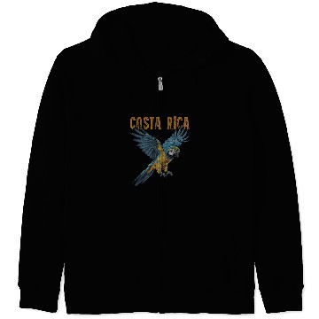 Discover Costa Rica Macaw Pura Vida  Animals Nature Pura Vida Zip Hoodies