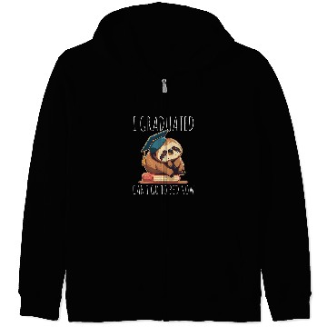 Discover Graduation Sloth Uni Master Bachelor School Morning Group Zip Hoodies