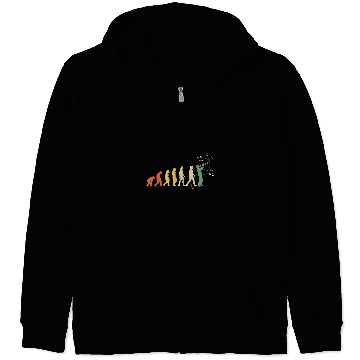 Discover Funny trombones Retro vintages Evolution Funny Trombone Zip Hoodies