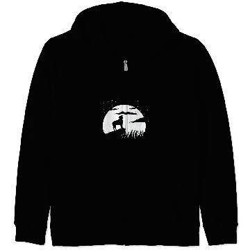 Discover Dog Staffordshire American Staffordshire Terrier and Moon Halloween Zip Hoodies