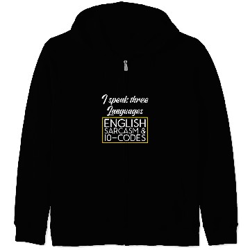 Discover 911 Dispatcher Funny Dispatch 10Codes Zip Hoodies