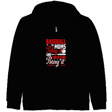 Discover Sport Baseball Moms Bling It And Their Sons Bring It Zip Hoodies