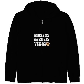 Discover Groovy Student Council Vibes School Student Teacher 1 Zip Hoodies