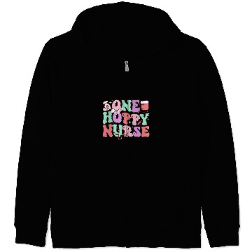 Discover Groovy One Hoppy nurses Bunny Spring Easter Nursing RN NICU 2 Zip Hoodies