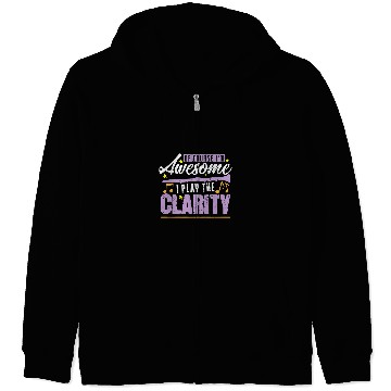 Discover Funny Clarinet Clear Clarinet Zip Hoodies