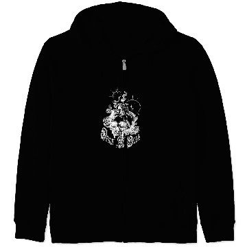Discover Funny Drummer n Bass Hardcore Gabber Devil Satan Techno Frenchcore 28 Zip Hoodies
