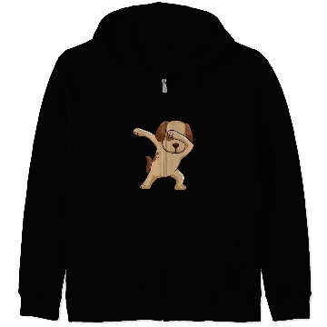 Discover Cavalier Pet Funny Dabbings Cavalier King Charles Spaniel Dog Zip Hoodies