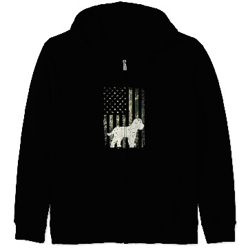 Discover Cockapoo Pet Dad Mom Camouflage USA Flag Zip Hoodies